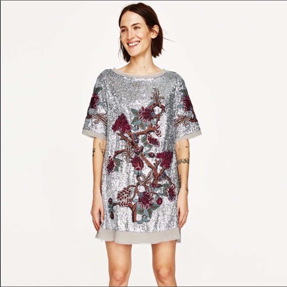 RARE ASO Alexis Rose in Schitt’s Creek Embroidered Sequin Dress NWT - Picture 14 of 16